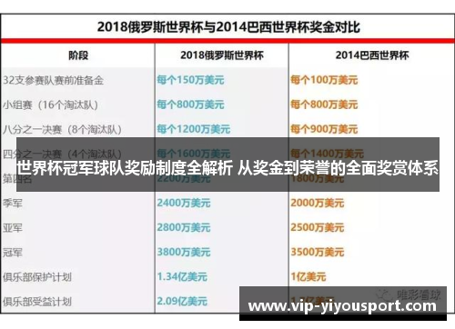 世界杯冠军球队奖励制度全解析 从奖金到荣誉的全面奖赏体系